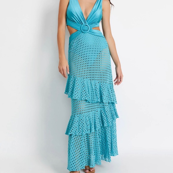 PatBO Sleeveless Beach Dress in Curacao - Picture 2 of 14